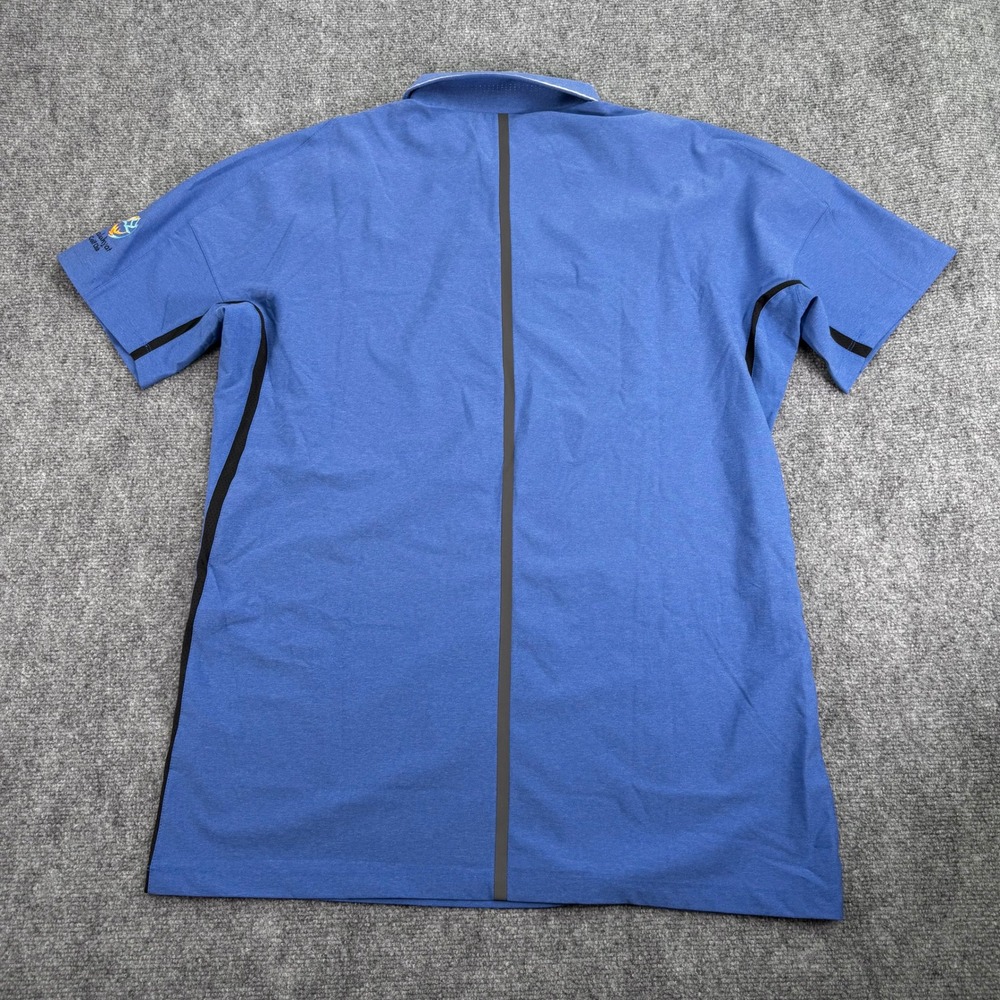 Nike Tiger Woods Polo Shirt Mens Large Blue Dri-FIT Kaluhyat Golf Club Stretch - Picture 15 of 16